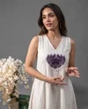 K 1207 By Naisha Roman Embroidery Kurti With Bottom Dupatta 